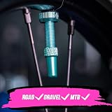 Muc-Off Tubeless Valves V2 7075 Aluminium Presta Turquoise 44mm view 4
