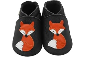 mepiq Crib shoes baby moccasins for boys girls toddler soft leather baby walking shoes slippers