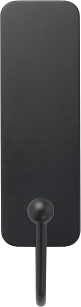 Command Decorative Hook Matte Black Indoor with 2 Strips, 1 Hook view 9