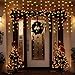 LANGRIA Multi-Color Bells String Lights Battery Powered 20 LEDs, 7.22FT/2.2M for Indoor Use, Wedding, Holiday, Festival, Party Decoration, Transparent Orange, Red, Green