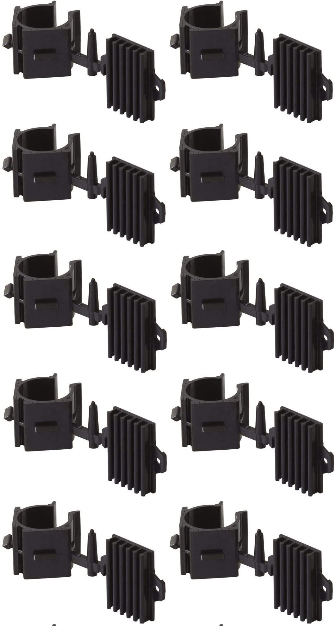 cyclingcolors 10 x Kitchen Base Holder Socket Foot Screw Mounting Clip Skirting Board Foot Clip for Furniture Feet 28 mm Plastic