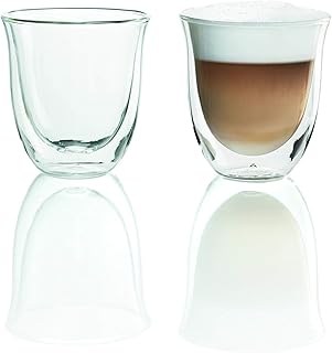 De'Longhi 5513214601 Isolierte Cappuccino-Glas 2er Set