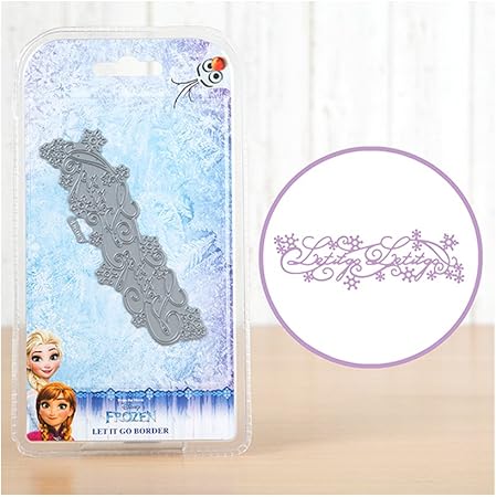 Nouveau Produit Sous Licence Officielle Disney Frozen Let It Go Citation Flocon De Neige Glace Swirl Die Cutter Ornements Modele Amazon Fr Cuisine Maison