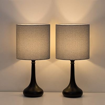 Vintage Bedside Nightstand Lamps Set of 