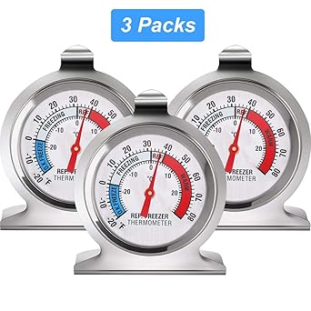 Bao Rui Sheng Termómetro para nevera, termómetro para refrigerador ...