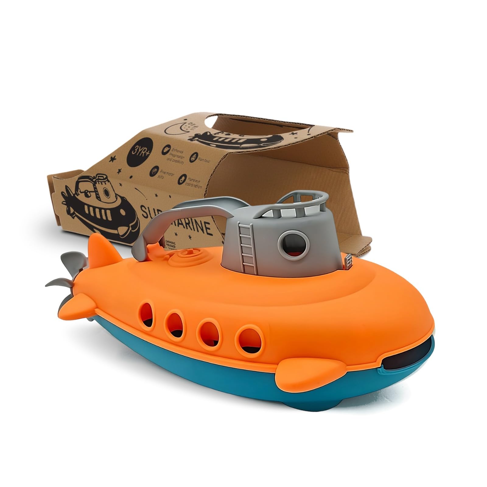By Kii Submarine Bath Toy 3YR+, Toddler Bath & Water Floating Toy for Indoor & Outdoor, BPA-Free