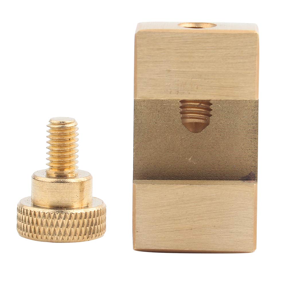 Wood Scribe Tool Brass Woodworking Marking Locator Ruler Carpenter Measuring Tool Steel Ruler Gauge Locating Block