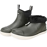 Lezzglt Mens Deck Boots, Saltwater Fishing Booties Rubber Waterproof Ankle Rain Boots, High-performance Footwear Chelsea Boots for Gardening Fishing Boating Camping Sailing