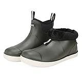 Lezzglt Men's Deck Boots with Fuzzy Lining, Winter