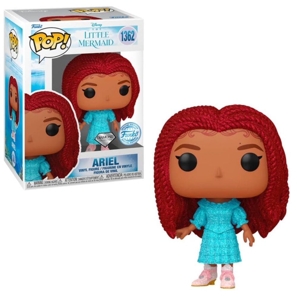 Funko Pop Little Mermaid Ariel Diamond Collection Exclusive Vinyl Figure Bundled with a pop Protector