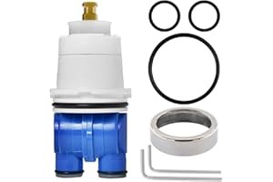 SXTRRDNARY RP19804 Shower Cartridge Compatible with Delta 1300/1400 Series Single Handle Tub Bathtub Shower Faucet Replacement for Delta Monitor Cartridge Repair Plumbing Parts, RP22734 Bonnet Nut (1993-2007)