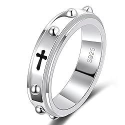 LYTTMAB 6MM Sterling S925 Silver Rosary Spinner