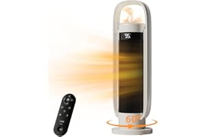 SOTHING Space Heater Humidifier Combo - Planet 4-in-1 Electric Heater and Fan Combo, Humidifier with Flame Light, Oscillating