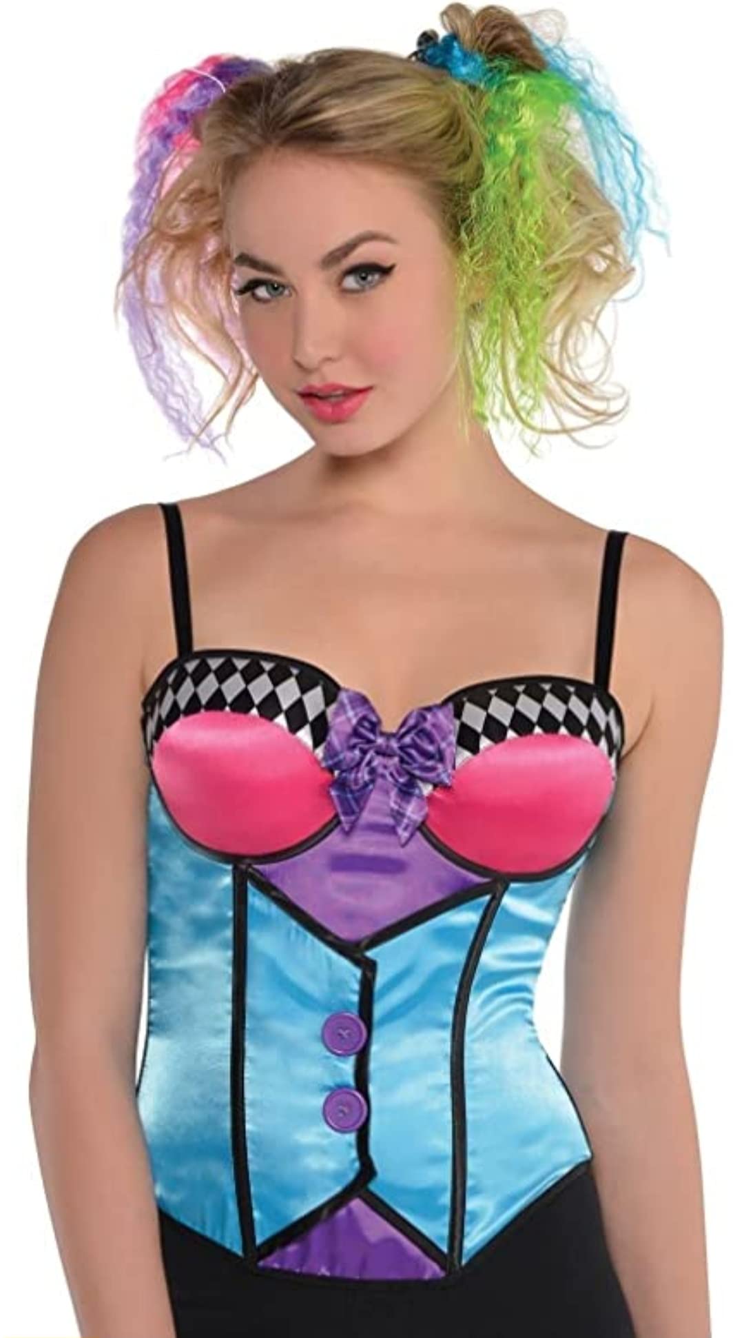 amscan Mad Hatter Sleeveless Corset Costume, 1 Pc.