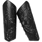 Medieval Leather Bracers Dragon Embossed Viking Bracers Leather Arm Armer Cuff Leather Gauntlet Costumes Accessories