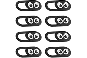 ECOMAID 8PCS Webcam Cover Slide 0.03in Ultra Thin, Thin Phone Camera Cover Laptop Computer Camera Cover, Camera Privacy Cover