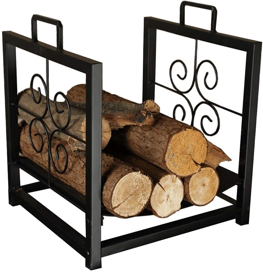 portatronchi per legna da ardere con supporto