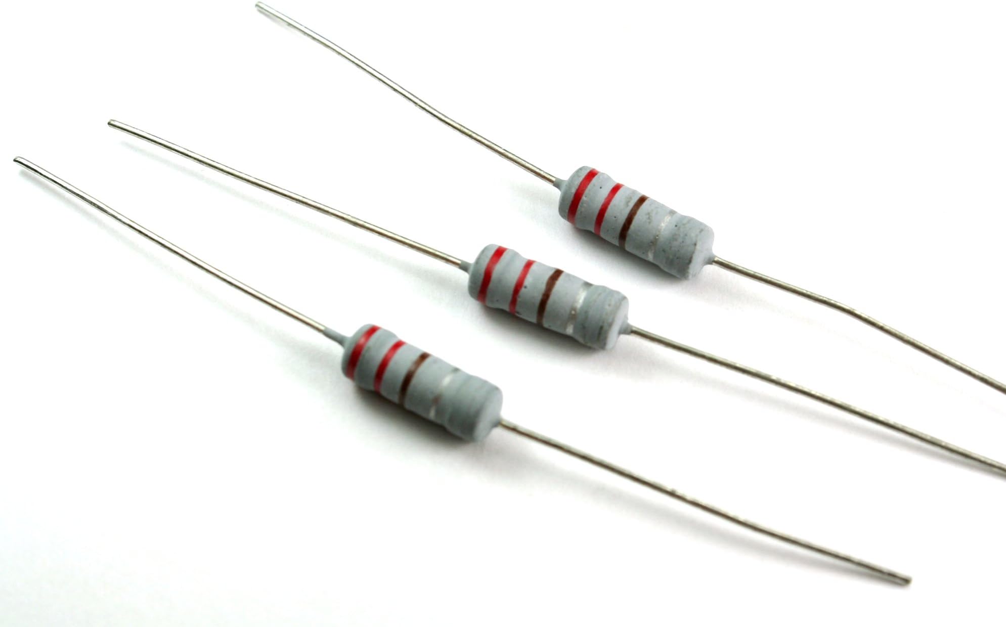 (F #22) 24pcs Metal Oxide Resistor 220 ohm, 1 watt, Non-inductive 220ohm 1w 10%