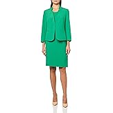 Le Suit Womens Notched Collar Cardigan-Style Blazer & Dress, 2pc Set