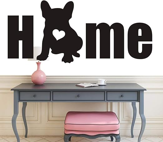 Amazon Com Calcomania Para Pared Diseno De Silueta De Perro