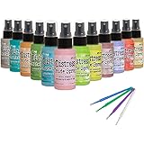 Ranger Distress Oxide Spray Bundle Set 2 - 12 Bottle Set with PTP Flash Deals Detail Sticks