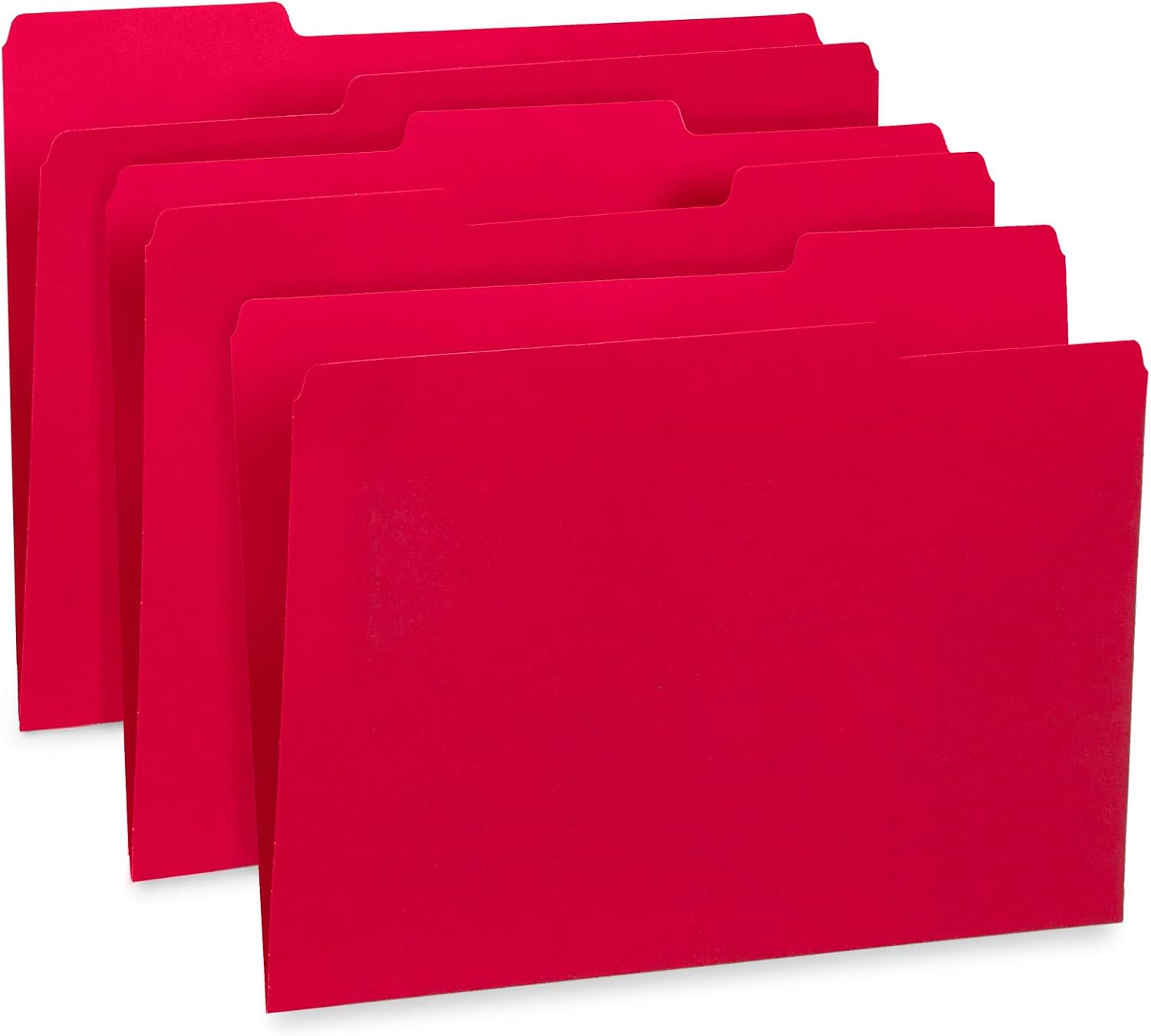 File Folder, 1/3 Cut Tab, Letter Size, Orange, Great for Organizing and Easy File Storage, 100 Per Box : Office Products