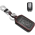 MECHCOS Compatible with Honda Odyssey Elite EX EX-L LX Touring Key Fob Cover Case Keychain Leather Protector Shell