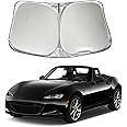 SZYUCHEN Car Windshield Sun Shade Sunshade Compatible with Mazda Miata MX-5 Miata Coupe 2025 2024 2023 2022 2021-2016 Rf Grand Touring Accessories, Car Front Window Sun Shield