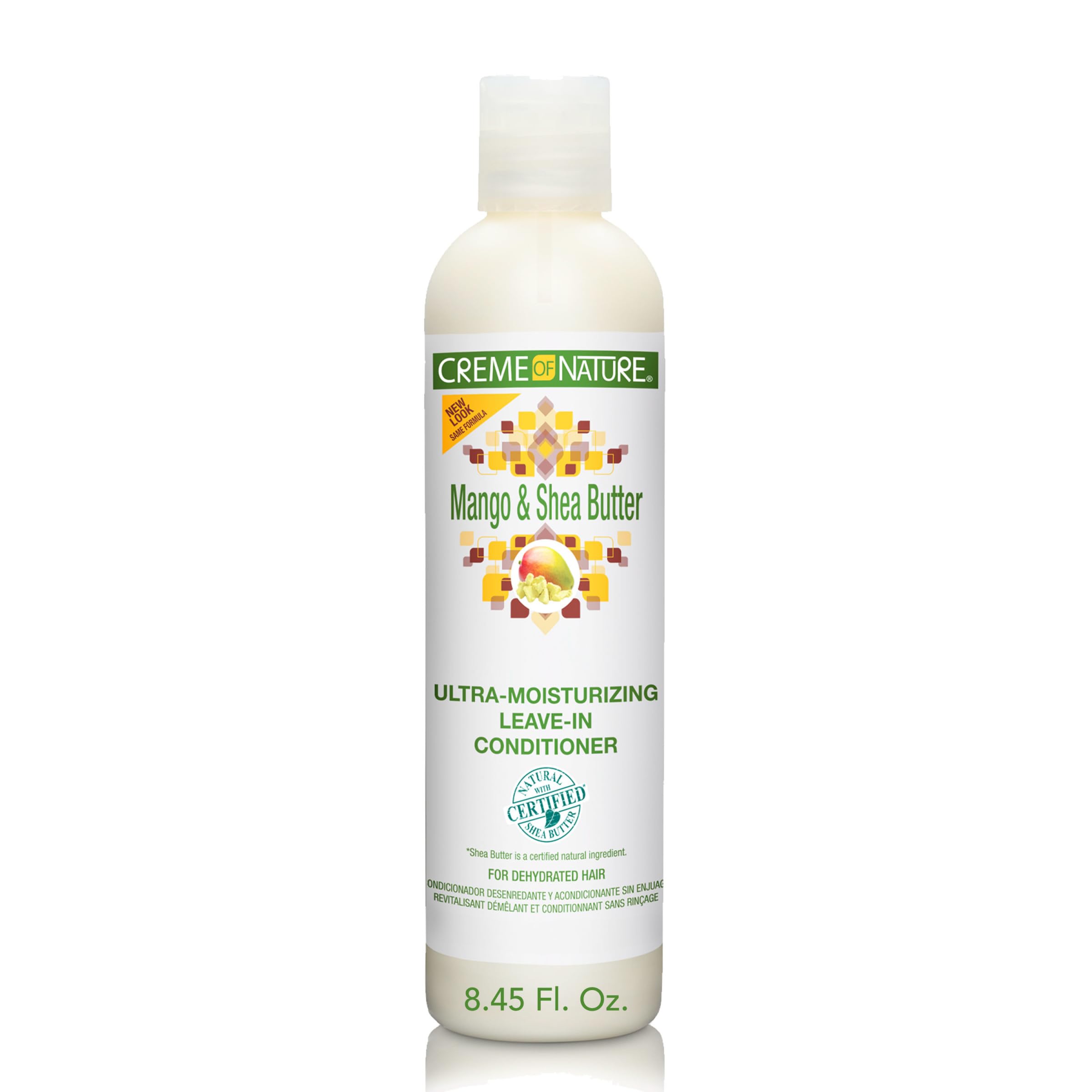 Creme of Nature Mango and Shea Butter Ultra Moisturizing Leave in Conditioner, 8.45 oz, White