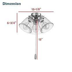 Aspen Creative 22014-1, Three-Light Ceiling Fan