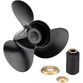 JSPROP 13 1/4x17 Aluminum Boat Outboard Propeller for BRP Johnson Evinrude 40-140HP, 13 Spline Tooth，765183 RH，Hub Kits Included, fit Evinrude 50 60 65 70 75 85 88 90 100 110 112 115 120 125 130 135HP