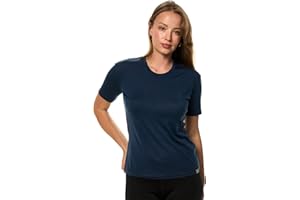 Merino.tech Merino Wool Shirt Women - 100% Merino Wool Base Layer Women Short Sleeve Tee