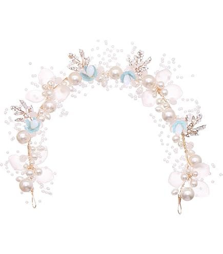 FROG SAC 2 Beaded Headbands For Girls, Pink Pearl