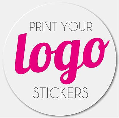 Paradise Print Round Customised Labels 37mm Matt Gloss Kraft Polyester