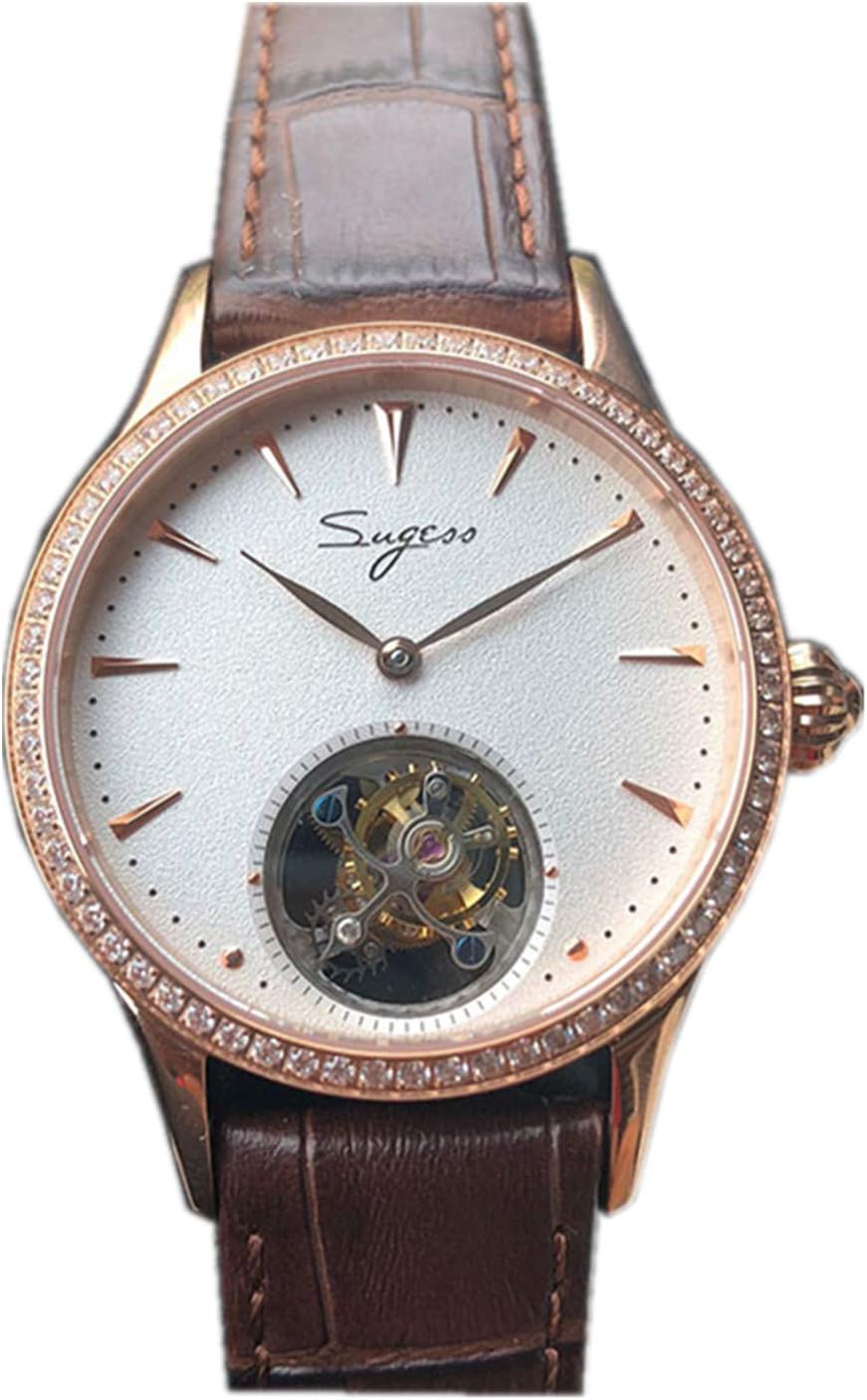 Genuine TianJin Tourbillon New MVT OEM Womens Handwind Wristwatch Hongkong Sugess Female