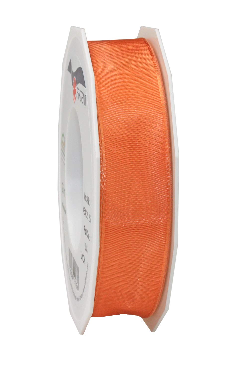 Präsent - Lyon Wired Taffeta Ribbon Salmon 25 mm Width, 25 m Length — image 1