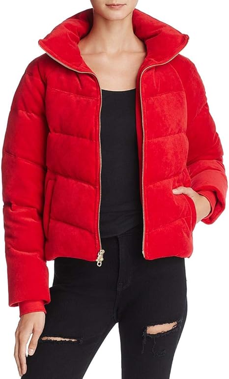 Juicy Couture Womens Track Velour Solid Quilted Puffer Jacket at Amazon Women's Coats Shop