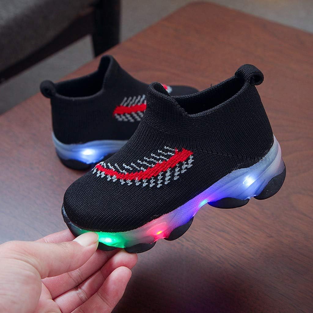 led feather pattern breathable sneakers