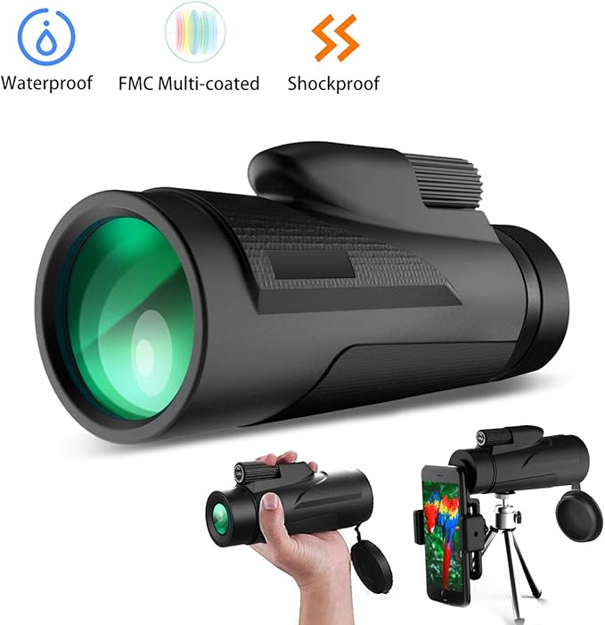 title=Gafild Telescopio monoculare, 12x50 hd monocular telescope professionale potente