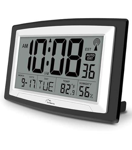 Amazon.com: La Crosse Technology W88631 Digital Atomic Black Wall