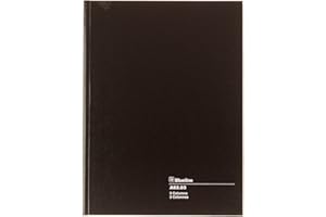 Blueline Account Book, Perfect Binding, 3 Columns with Description, 112 Pages, 10-1/4-Inch x 7-11/16-Inch, Black (A82.03)