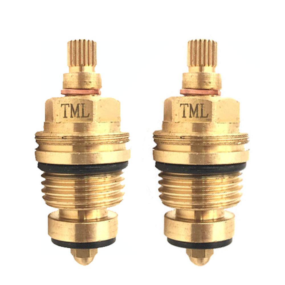 Pair of Standard Tap Valves Headwork Compression washer gland 1/2" BSP