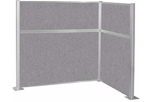 Versare Hush Panel Cubicle Kit | Workstation Partition Walls | Sound Dampening Cubicle Walls | Partitions for Desks