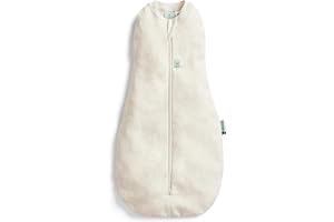 ergoPouch Cocoon Swaddle Sack 1.0 TOG - Baby Sleep Sack, Gentle Snug Fit Helps Calm Startle Reflex, Ideal for Arms In/Out Sleeping, Soft Breathable Fabric for Better Sleep (0-3 Months, Oatmeal Marle)