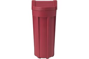 Pentair Pentek 150015 High Temperature Filter Housing, 3/4" NPT #10 Standard Glass-Reinforced Nylon Water Filter Housing, 10-Inch, Red/Red