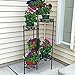 Sunnydaze 45-Inch 6-Tier Indoor/Outdoor Folding Metal Plant Stand - Bronze Finish