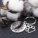 VANLOVEMAC Loss of Pet Memorial Keychain Dog Cat Remembrance Jewelry Pet Sympathy Gift Dog Remembrance for Women Men Once By My Side Forever in My Heart Key Ring