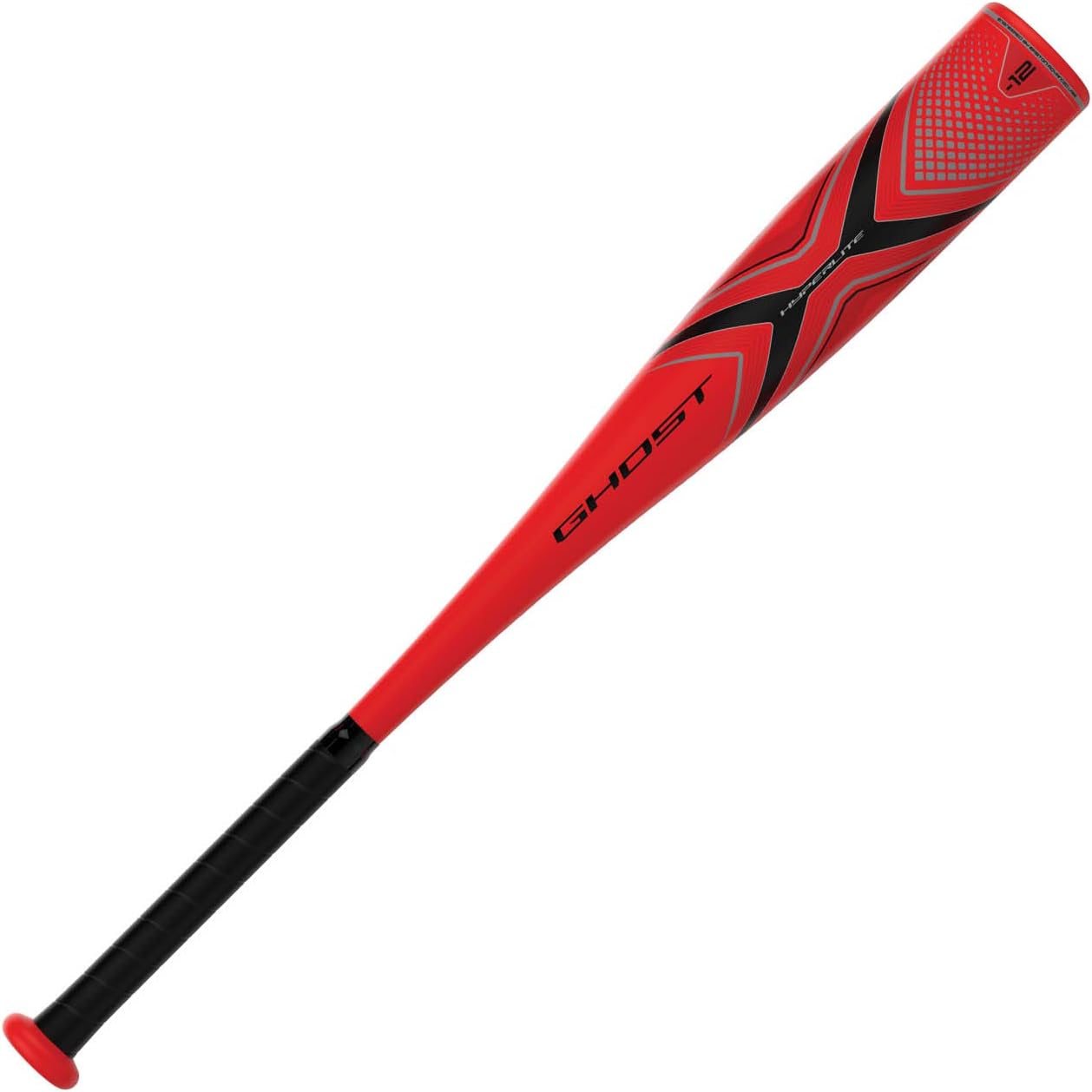 EASTON Ghost X Hyperlite -12 (2 3/4") USSSA Junior Big Barrel Youth Baseball Bat | 2019 | 1 Piece Composite | EXACT Carbon | Cushioned FLEX Grip
