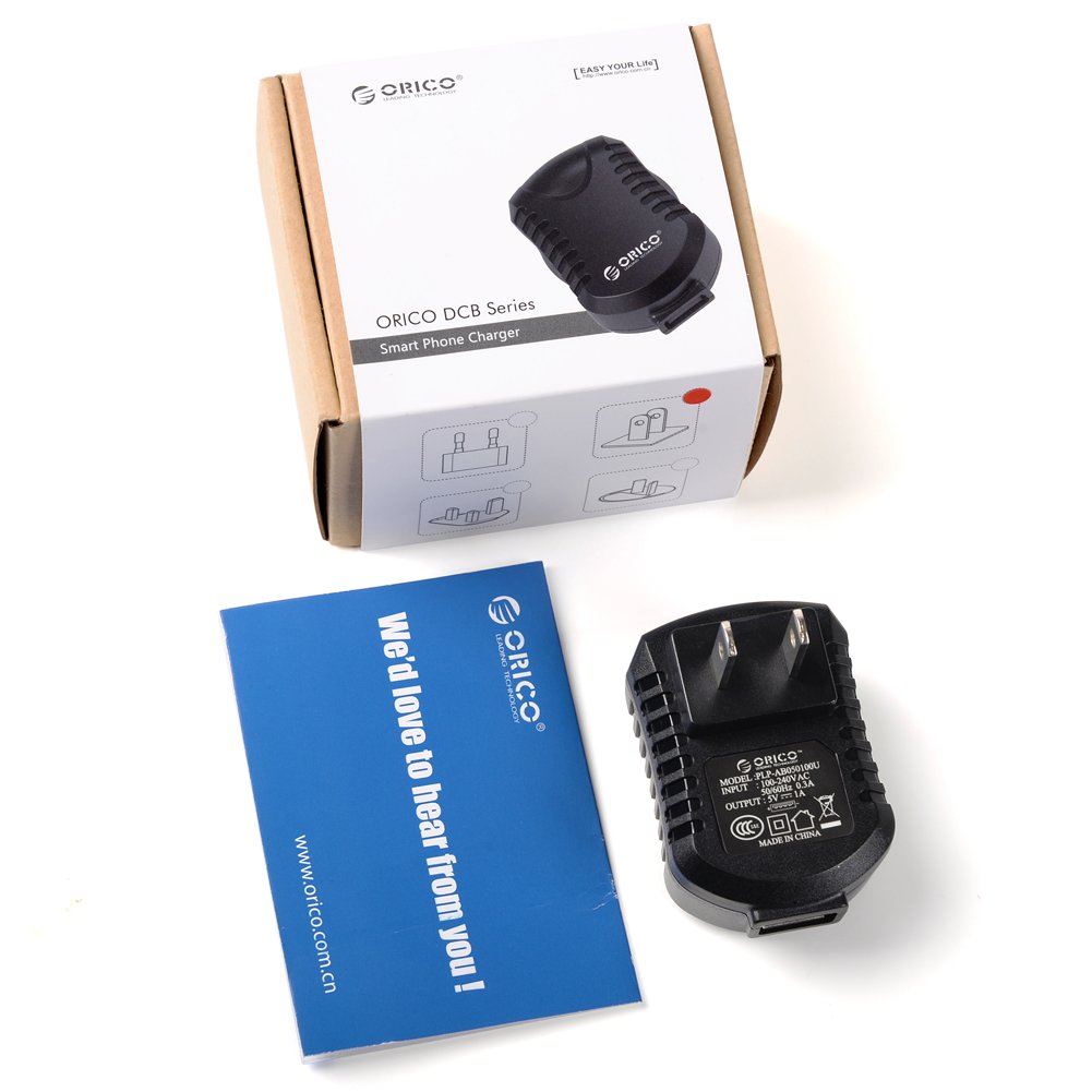 ORICO USB Wall Charger Universal Power Home Travel Wall Charger Single Port Plug for iPhone Samsung and More Device-Black