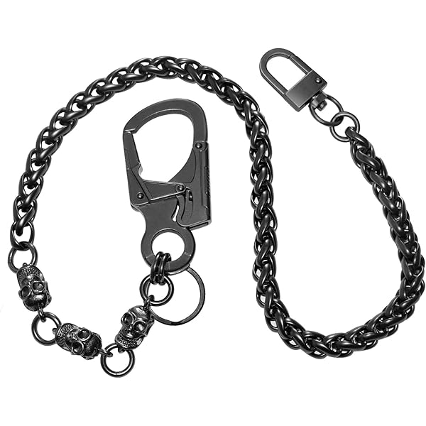 アクセサリー kensscratch wallet chain Double K Skull Bone